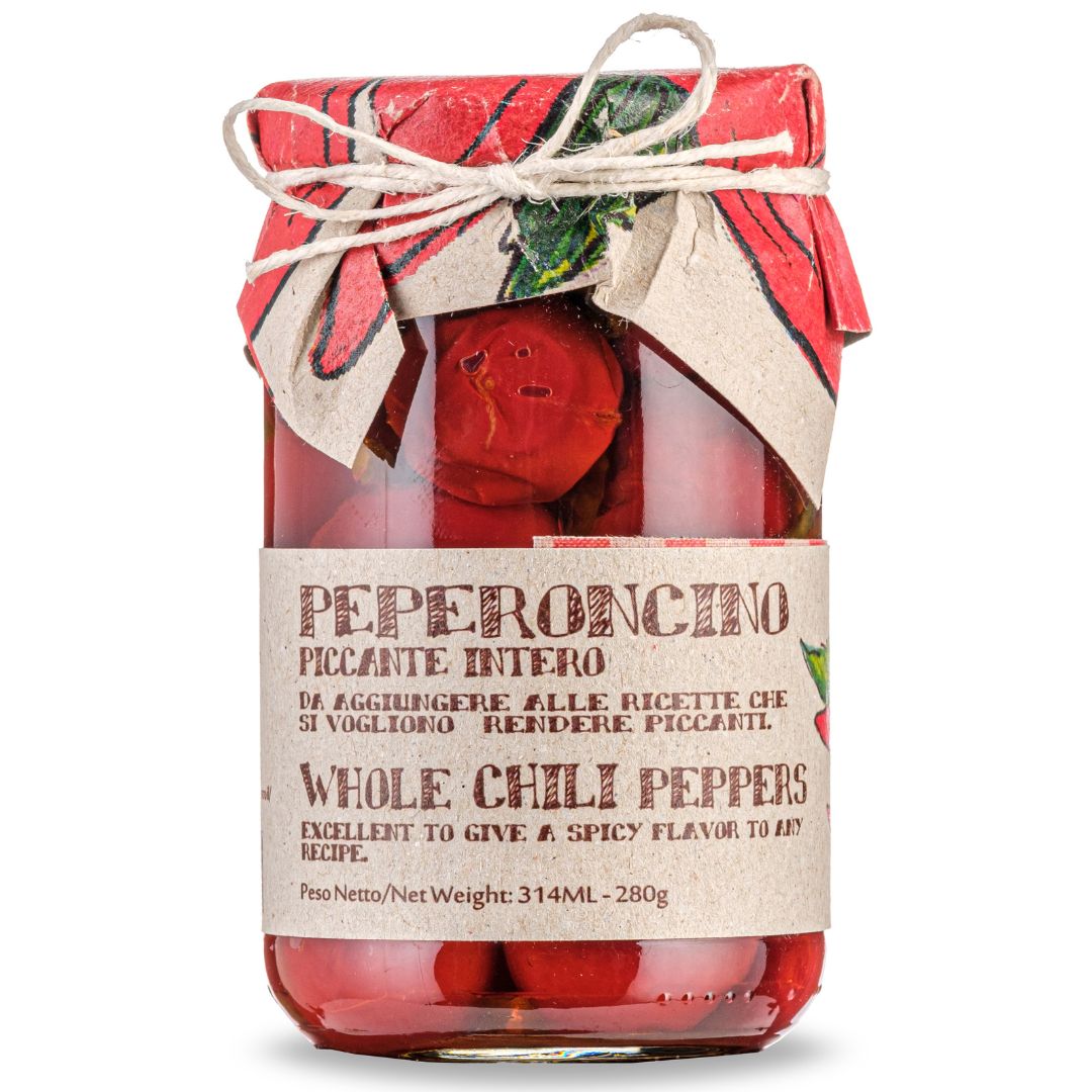 SALE! Artigiani dei Sapori, Whole Calabrian Hot Chili Peppers In Oil, r) 9.8 oz / (277g)