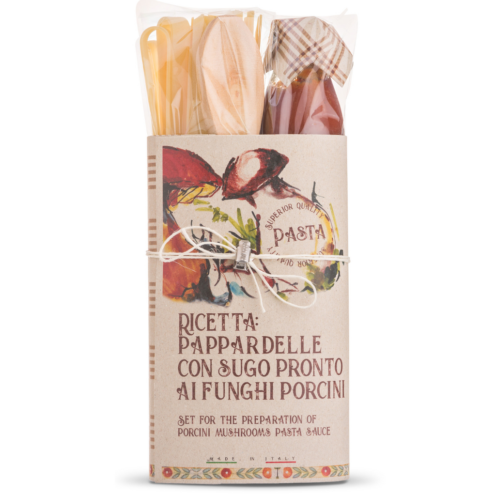 Artigiani dei Sapori, Pasta Gourmet Gift Set Pasta Gourmet Gift Set, Pappardelle Pasta with Porcini Mushrooms Sauce