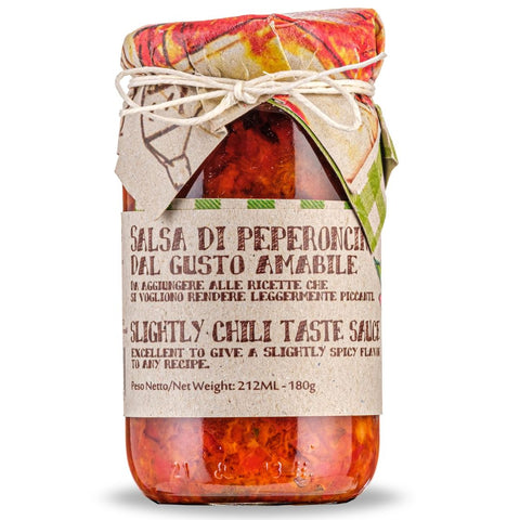 Artigiani dei Sapori, Sweet Chili Pepper Pasta Sauce, 6.3 oz, Slightly Chili Taste Sauce, Artigiani dei Sapori