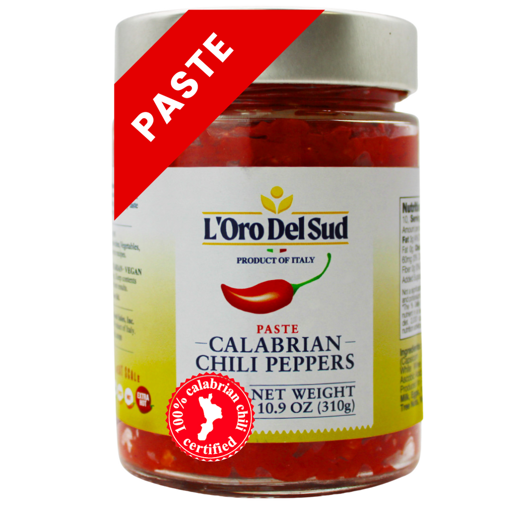 L'Oro Del Sud Calabrian Chili Pepper Paste 10.9 oz (310 gr), Spicy Chilies, Peperoncini Calabrese, Product of Italy,