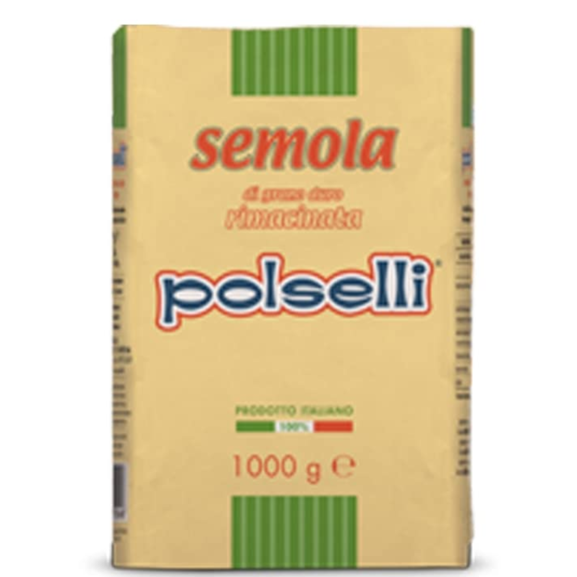 Polselli, Semola Flour, Semolina Rimachinata di grano duro 2.2 LB