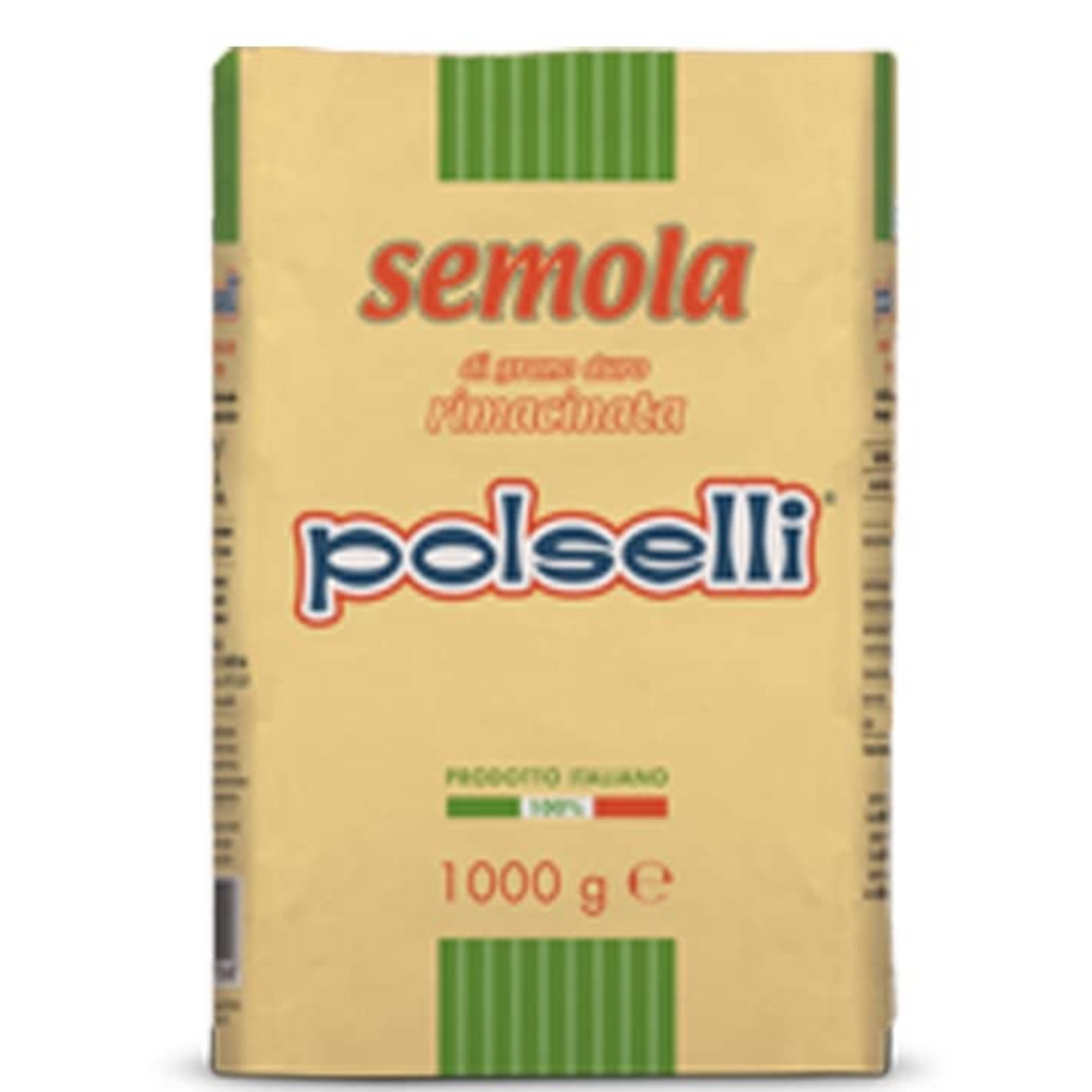 Polselli, Semola Flour, Semolina Rimachinata di grano duro 2.2 LB