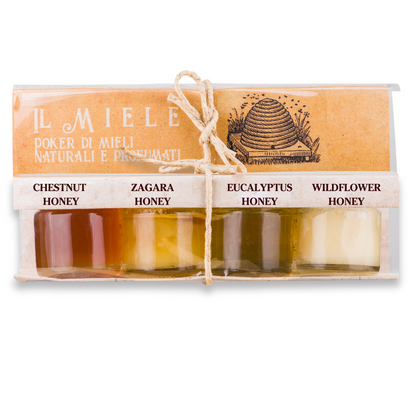 Artigiani dei Sapori, 4 Pack, Various Italian Honey Set "Il Miele"