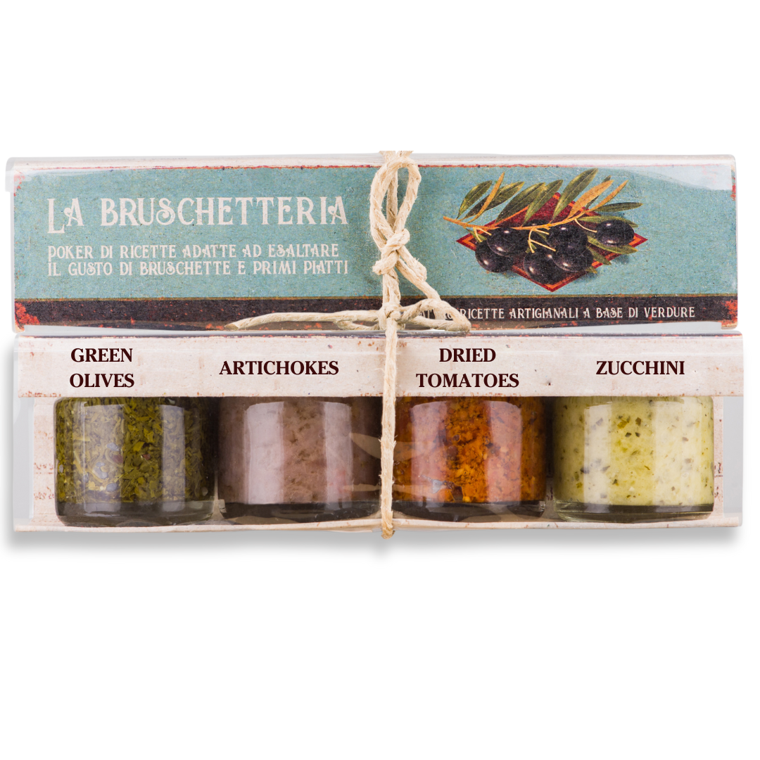 Artigiani dei Sapori, 4 Pack, Bruschetta Set "La Bruschetteria" 1.3 oz (36gr) each
