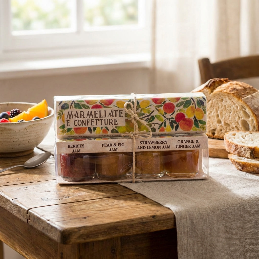 GMGK172○Saporiti Italia / サポリティ イタリア バーズ Artigiani dei Sapori, 4 Pack, Marmalade Jam Set, each 1.3