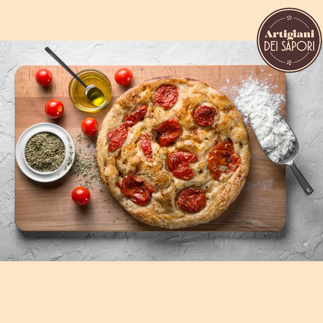 Italian Focaccia Kit with Premium Flour Blend, Olive Oil, and Sun-Dried Tomatoes