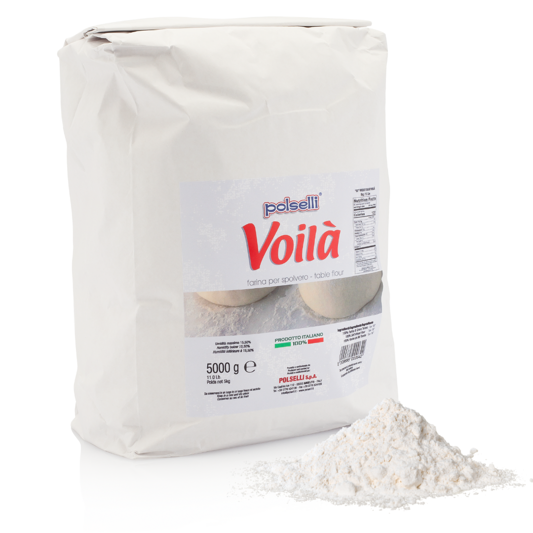 Polselli: Voila' Spolvero "00" Flour (Working table Flour) 11 lb. Bag