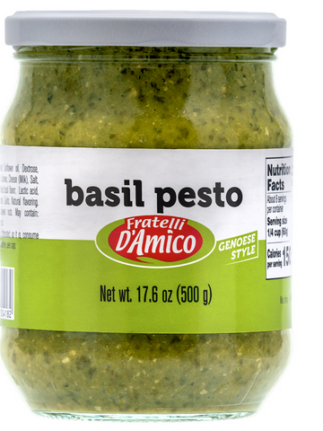 Fratelli D'AmicoBasil Pesto, Pesto Genovese, Pesto Pasta, Family Size, Non-GMO, Net wt. 17.6oz