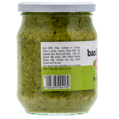 Fratelli D'AmicoBasil Pesto, Pesto Genovese, Pesto Pasta, Family Size, Non-GMO, Net wt. 17.6oz