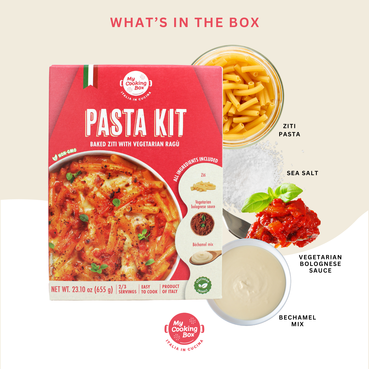 My Cooking Box, Pasta Meal Kit, Baked Ziti Pasta Kit