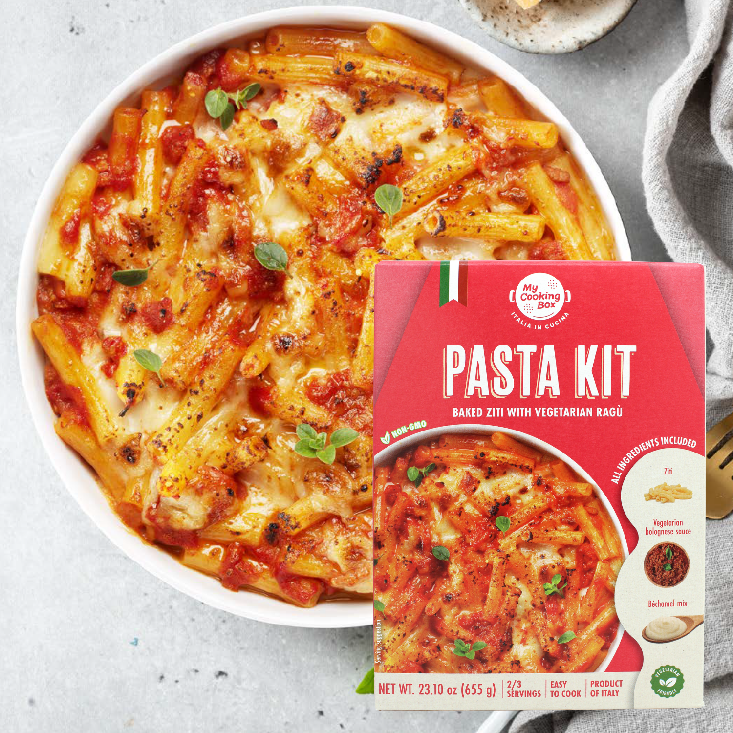 My Cooking Box, Pasta Meal Kit, Baked Ziti Pasta Kit