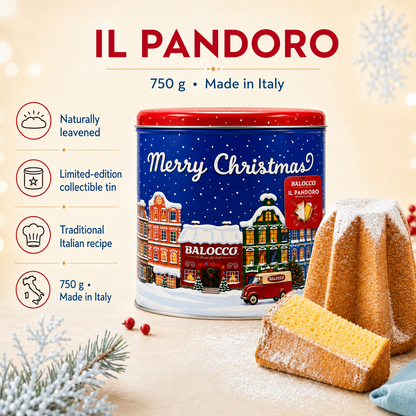 Balocco Pandoro Classic Limited Edition Collector Tin 750g / 26.4 oz