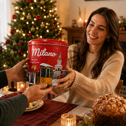 Balocco Panettone Limited Edition Collector Tin Box, 750g (26.4 oz) | Italian Christmas Gift
