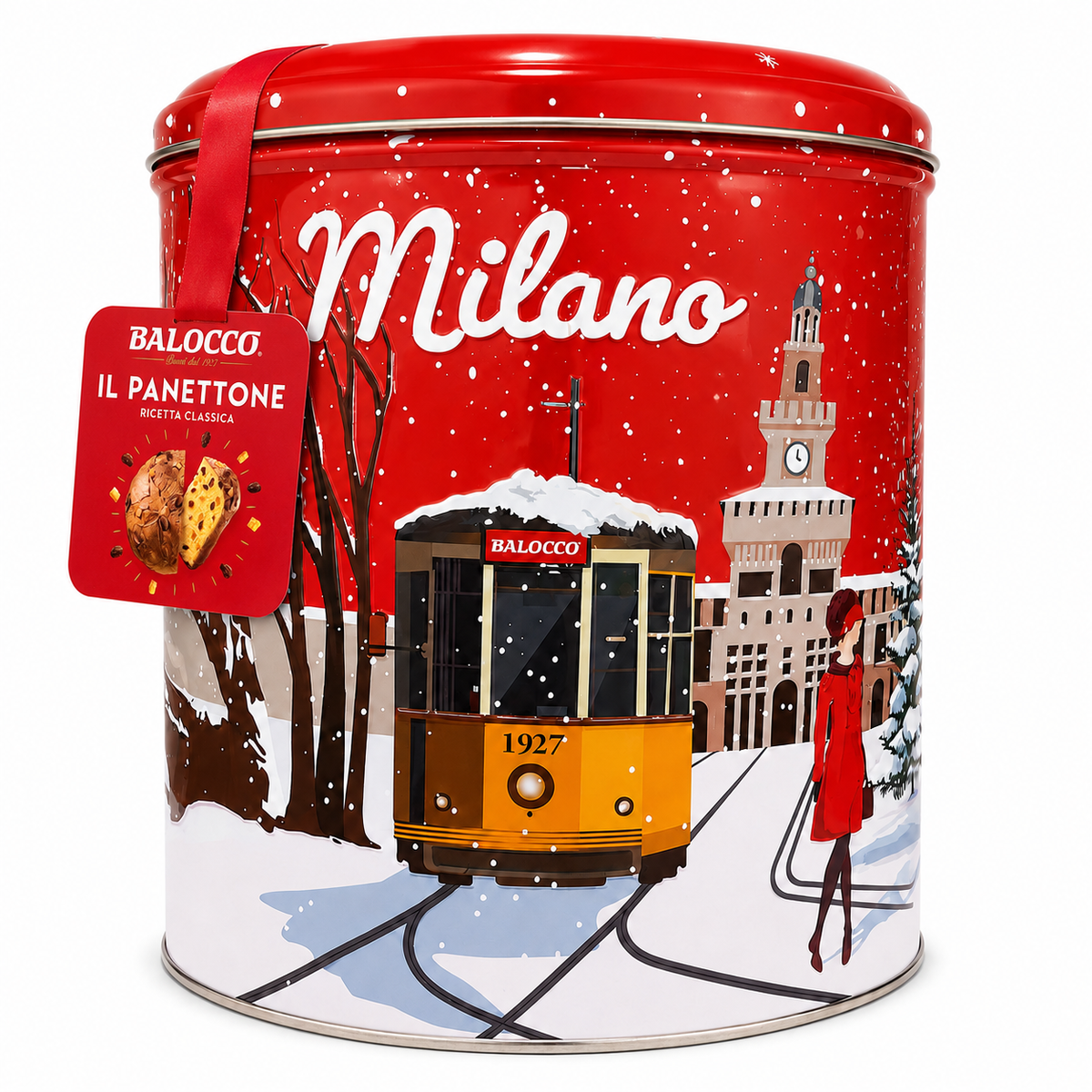 Balocco Panettone Limited Edition Collector Tin Box, 750g (26.4 oz) | Italian Christmas Gift