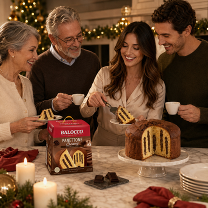 Balocco Italian Panettone Creamy with Chocolate Cream Filling | 800 g