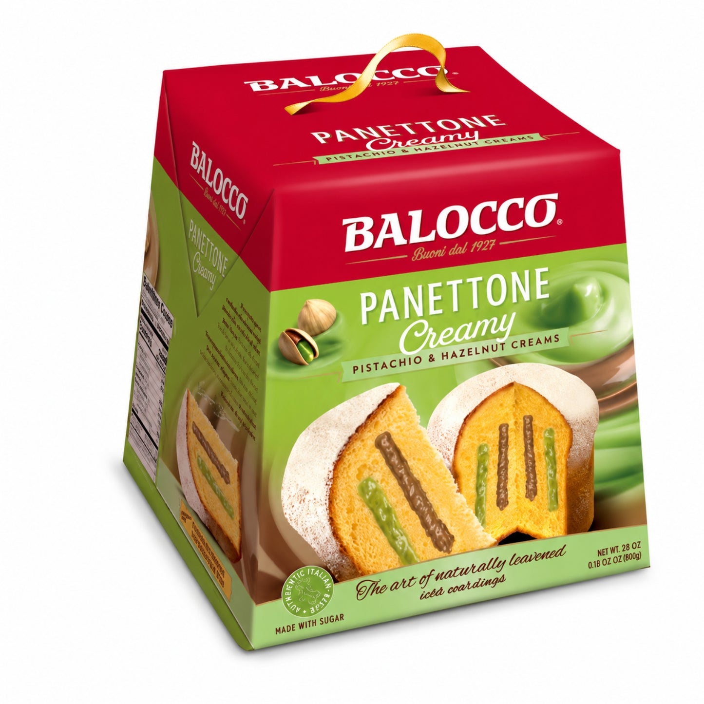 Balocco - Panettone Creamy Pistachio & Hazelnut - 800g (28.2 oz)