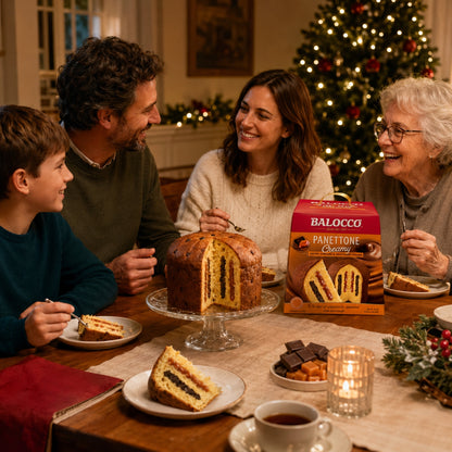 Balocco Italian Panettone Creamy, Salted Caramel & Chocolate Creams, 800g