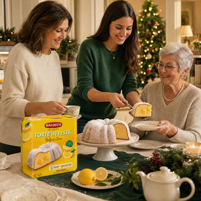 Balocco Italian Lemon Cake with Sicilian Lemon Cream Filling, 400 g