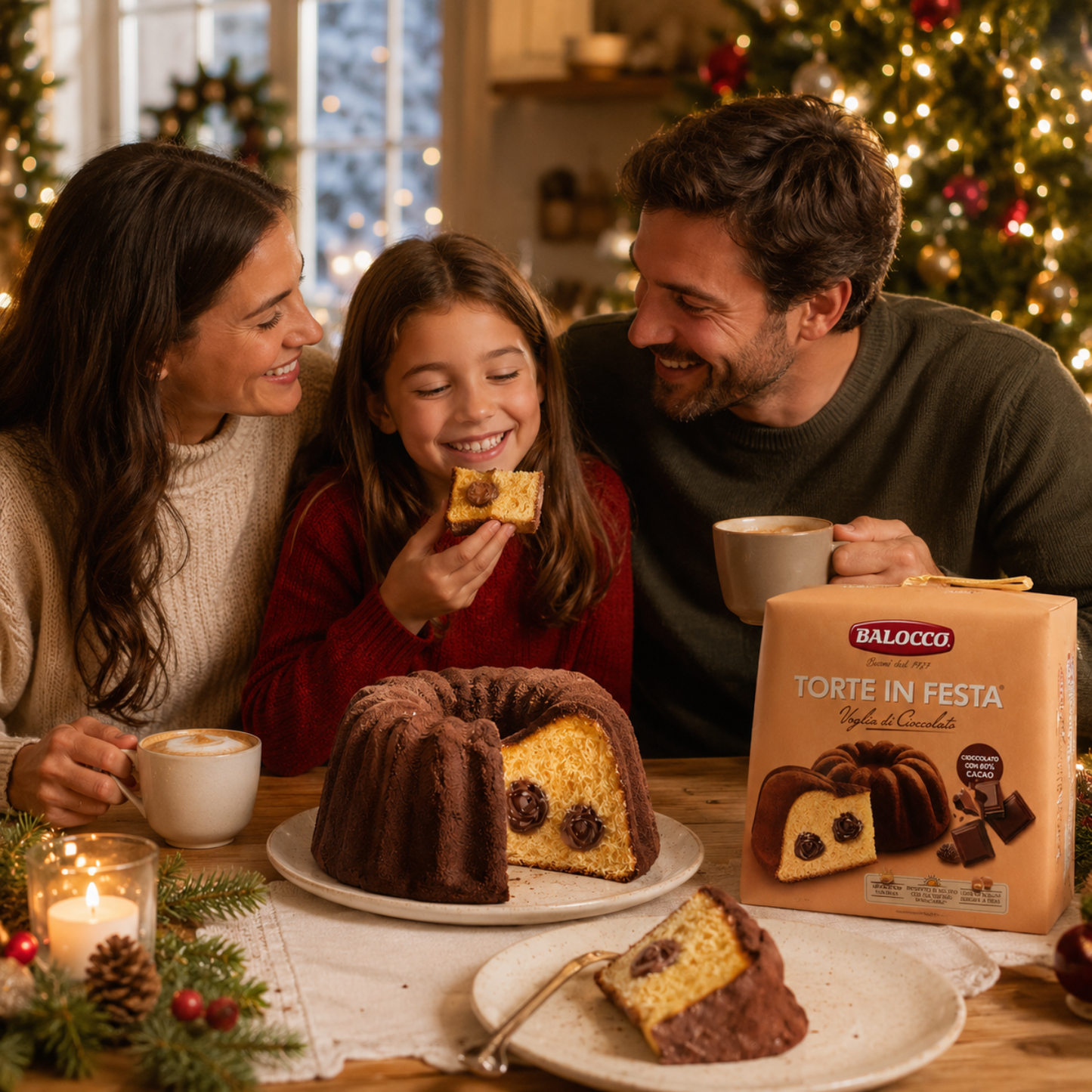Balocco Italian Cake with Chocolate Cream 14.1 oz (400g) | 60% Cocoa