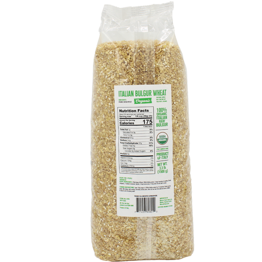 L'Oro Del Sud, Organic Bulgur Wheat USDA Certified, (1.5 kg) 3.3 lb
