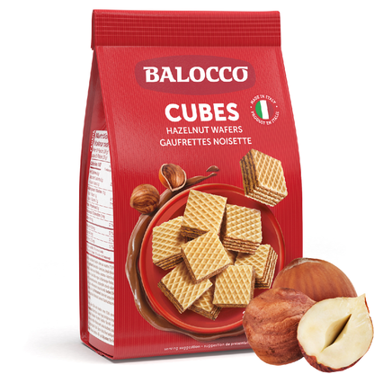 Balocco Hazelnut Wafer Cubes 8.8 oz (250g)