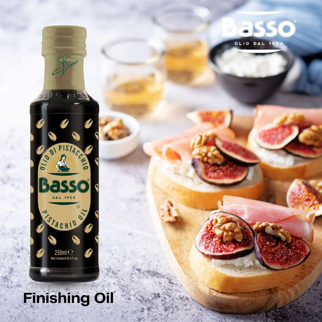 Basso 1904 100% Pistachio Oil 250 ml | Cold-Pressed – Wholesale