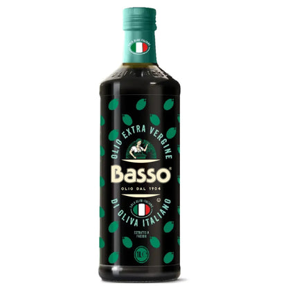 Basso 1904 100% Italian Extra Virgin Olive Oil – Cold Extracted – 33.8 fl oz (1 L)