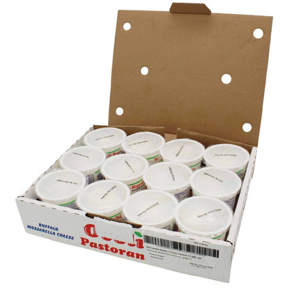 Box of containers labeled 'Odel Pastoran' on a white background