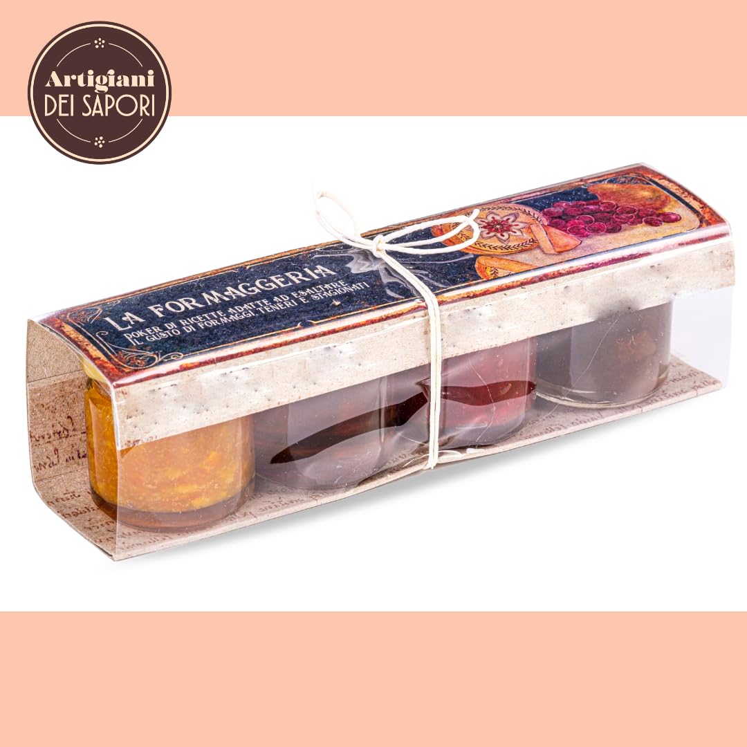 Artigiani dei Sapori, 4 Pack, Cheese Board Condiments "La Formaggeria", each 1.3oz (36g)