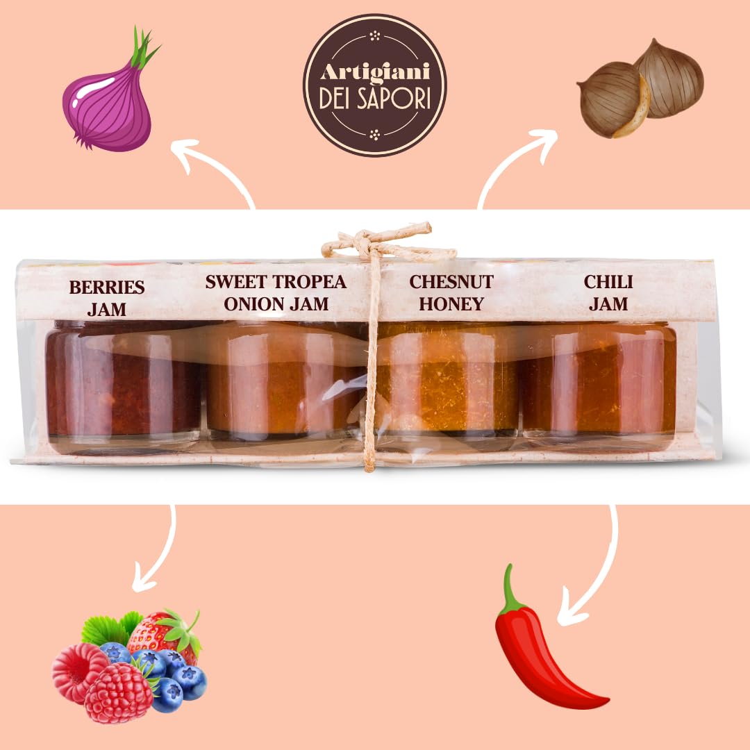 Artigiani dei Sapori, 4 Pack, Cheese Board Condiments "La Formaggeria"  1.3 oz (36gr) each