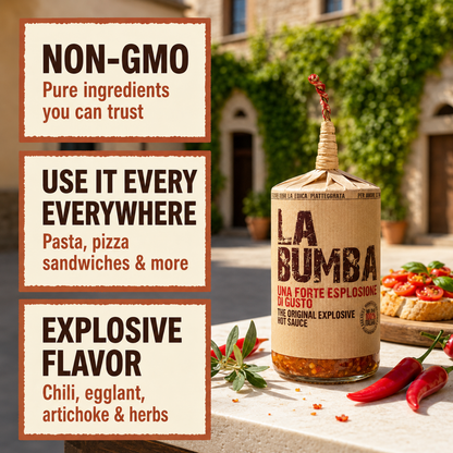 Artigiani dei Sapori, La Bumba Spicy Calabrian Chili Pepper Spread, 9.8 oz  (277g)