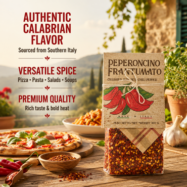 Artigiani dei Sapori, Dried Calabrian Hot Chili Pepper Flakes 3.5 oz (99g)