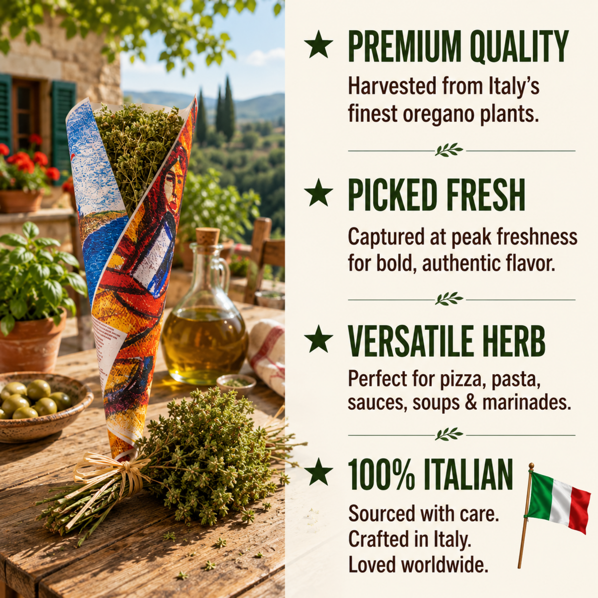 Artigiani dei Sapori, Dried Oregano Sprigs