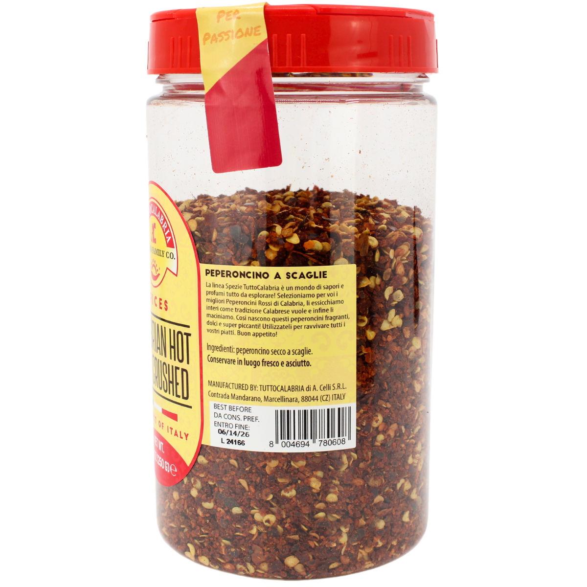 TuttoCalabria Dried Calabrian Chili Flakes, 8.81oz