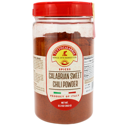 TuttoCalabria, Sweet & MILD Calabrian Chili Powder Shaker (Large), 12.3oz (350g)