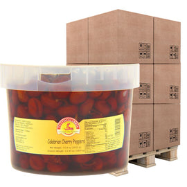 PALLET SPECIAL - TuttoCalabria Round Calabrian Cherry Peppers – 98 oz (2.8 kg)