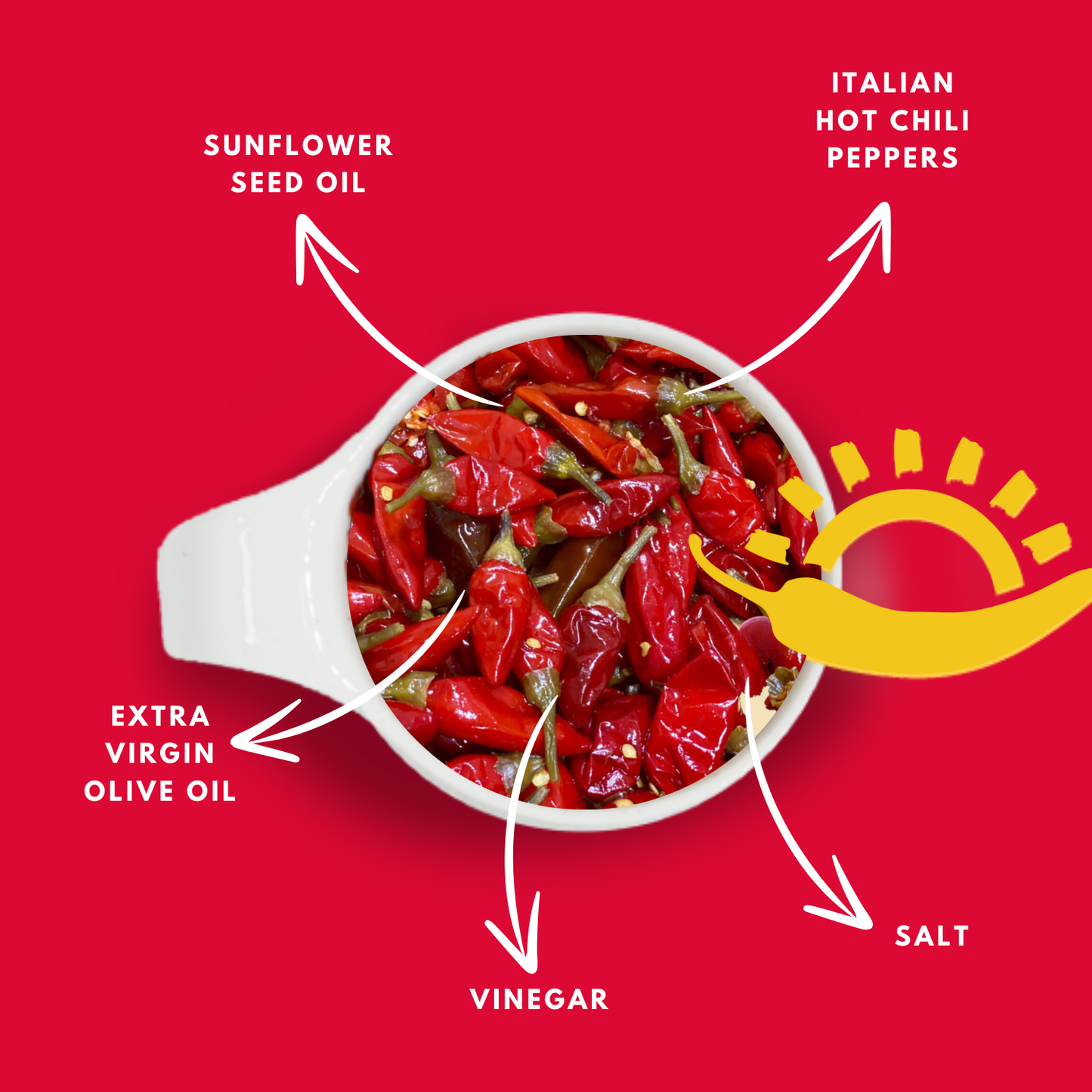 TuttoCalabria Whole Calabrian Chili Peppers bag, 52.9 oz