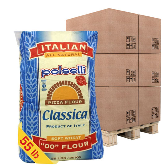 PALLET SPECIAL - Polselli, Classica Tipo 00 Pizza Flour, Neapolitan, 50 bags x 55 lb (25 kg)
