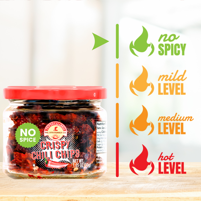 SALE! TuttoCalabria, Mild Crispy Chili Chips Made with Sweet Pepper Dry, without oil. 1.06 oz