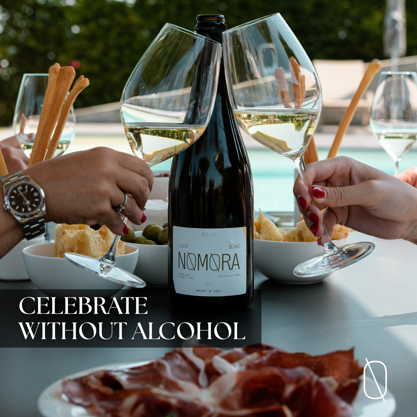 NOMORA Non-Alcoholic Italian Sparkling Wine, 750 ml (25.3 fl oz)