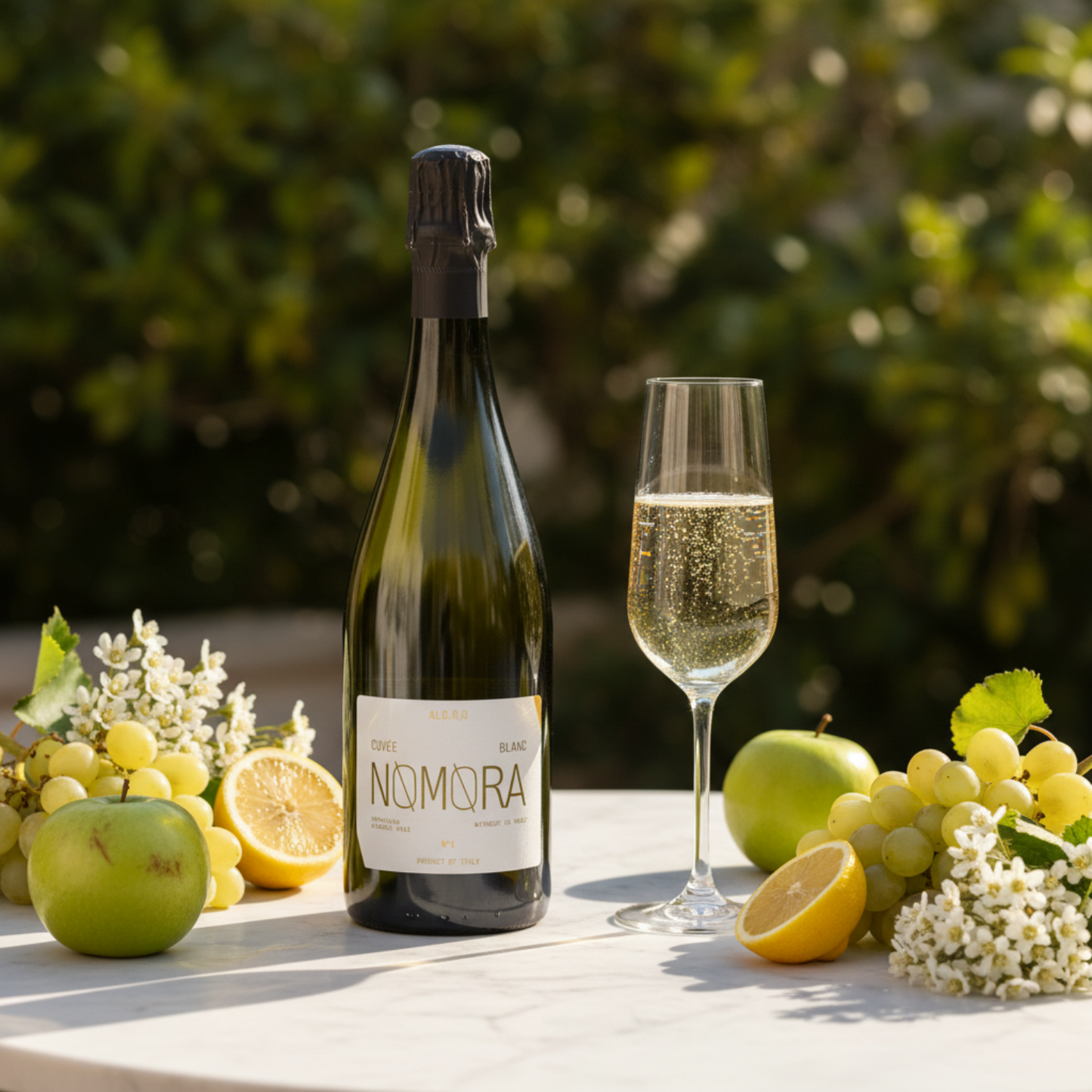 NOMORA Non-Alcoholic Italian Sparkling Wine, 750 ml (25.3 fl oz)