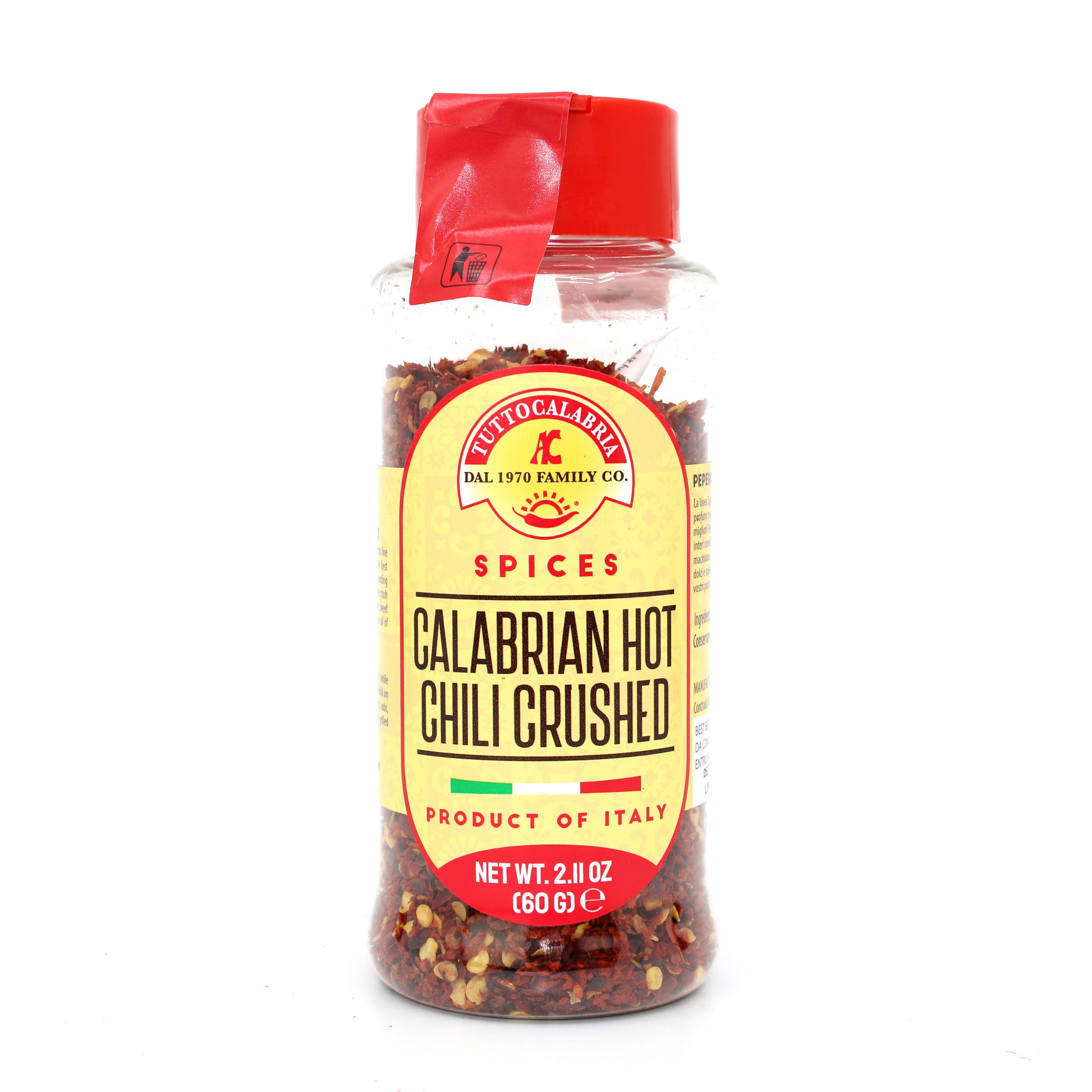 Calabrian Crushed Chili Dry Pepper Flakes Peperoncino Italian Hot Chili Peppers 