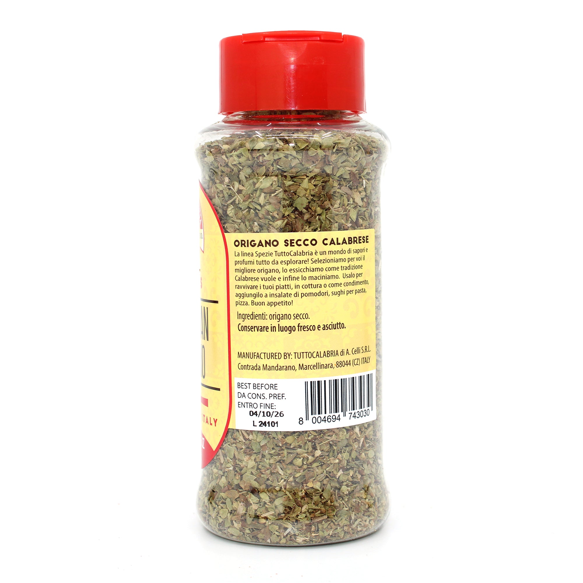 Oregano, Calabrian Dried Oregano Flakes, Shaker, Italian Seasoning & Spices