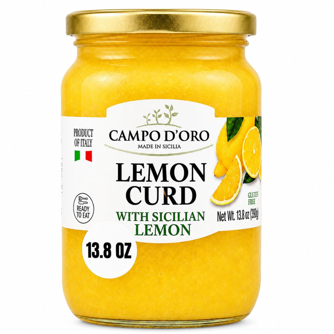 Campo D’Oro Lemon Curd jar 13.8 oz made with Sicilian lemons