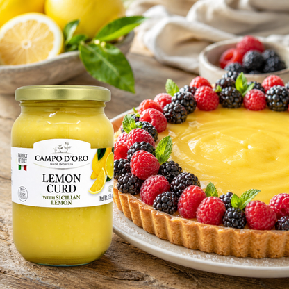 Campo D’Oro Lemon Curd jar 13.8 oz made with Sicilian lemons