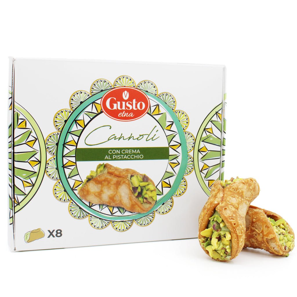 Sicilian Cannoli, Gusto Etna Cannoli, Gusto Etna Canoli, Cannoli with Pistachio Cream