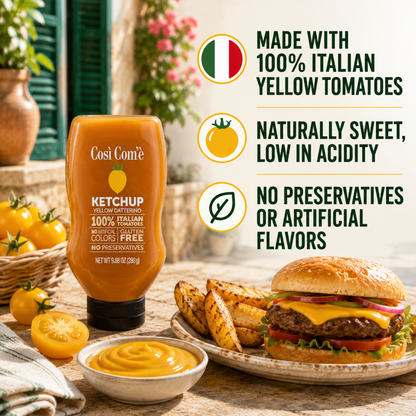Così Com’è, Italian Yellow Tomato Ketchup – 9.88 oz (280 g)