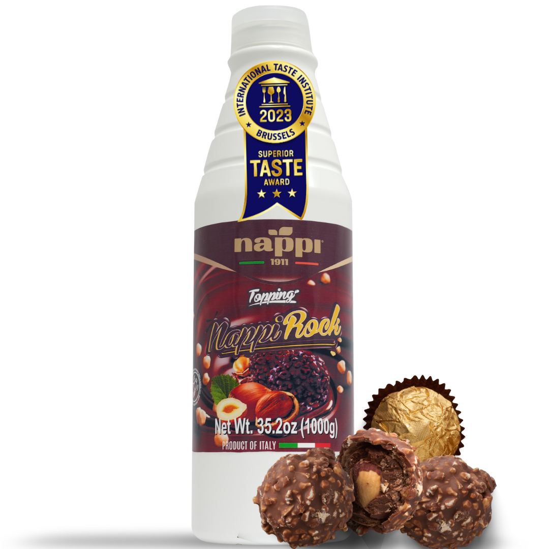 Nocciolata, Crunchy Hazelnut Chocolate Spreadable Topping, Big Squeeze Bottle, 1 Kg (2.2 lb) Ideal for Desserts, Yogurts, Cakes, Pizza, and More, "Indulge in Italian Bliss with Nocciolata, Product of Italy, 
