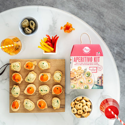 LIQUIDATION! My Cooking Box - Aperitivo Kit Freiselle Taralli with Artichoke and Pepper Dips - Best by 06/24/2025
