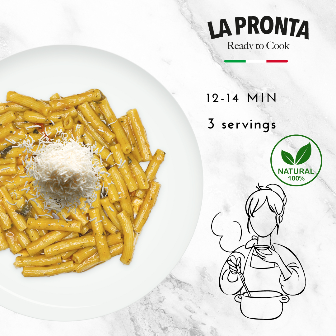 La Pronta, Ziti Alla Mariana, Pasta Mix, 7.05 oz (200 g), 3 Servings, Mix with Boiling Water, 100% Natural